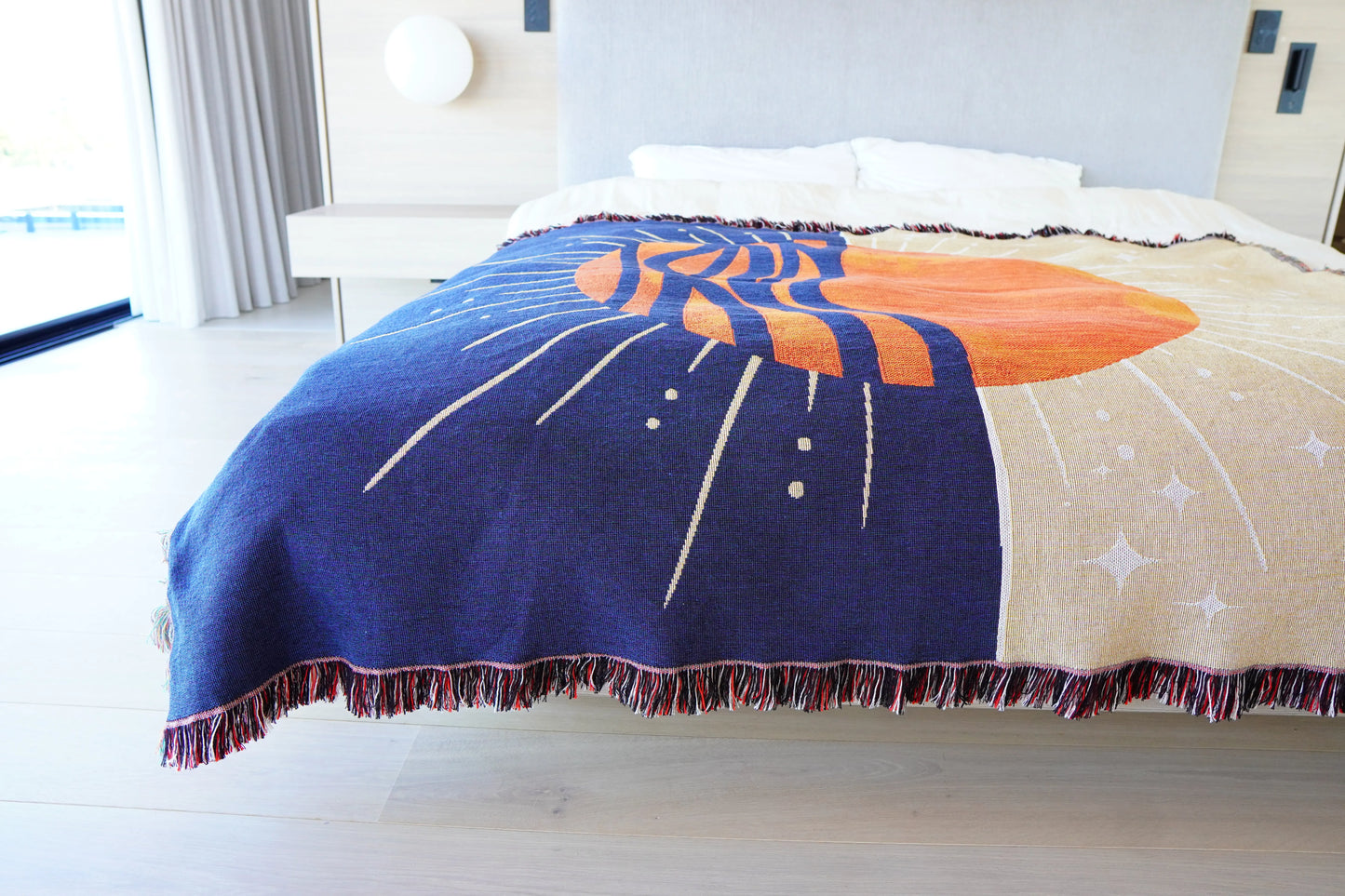 The Sunburst Woven Blanket