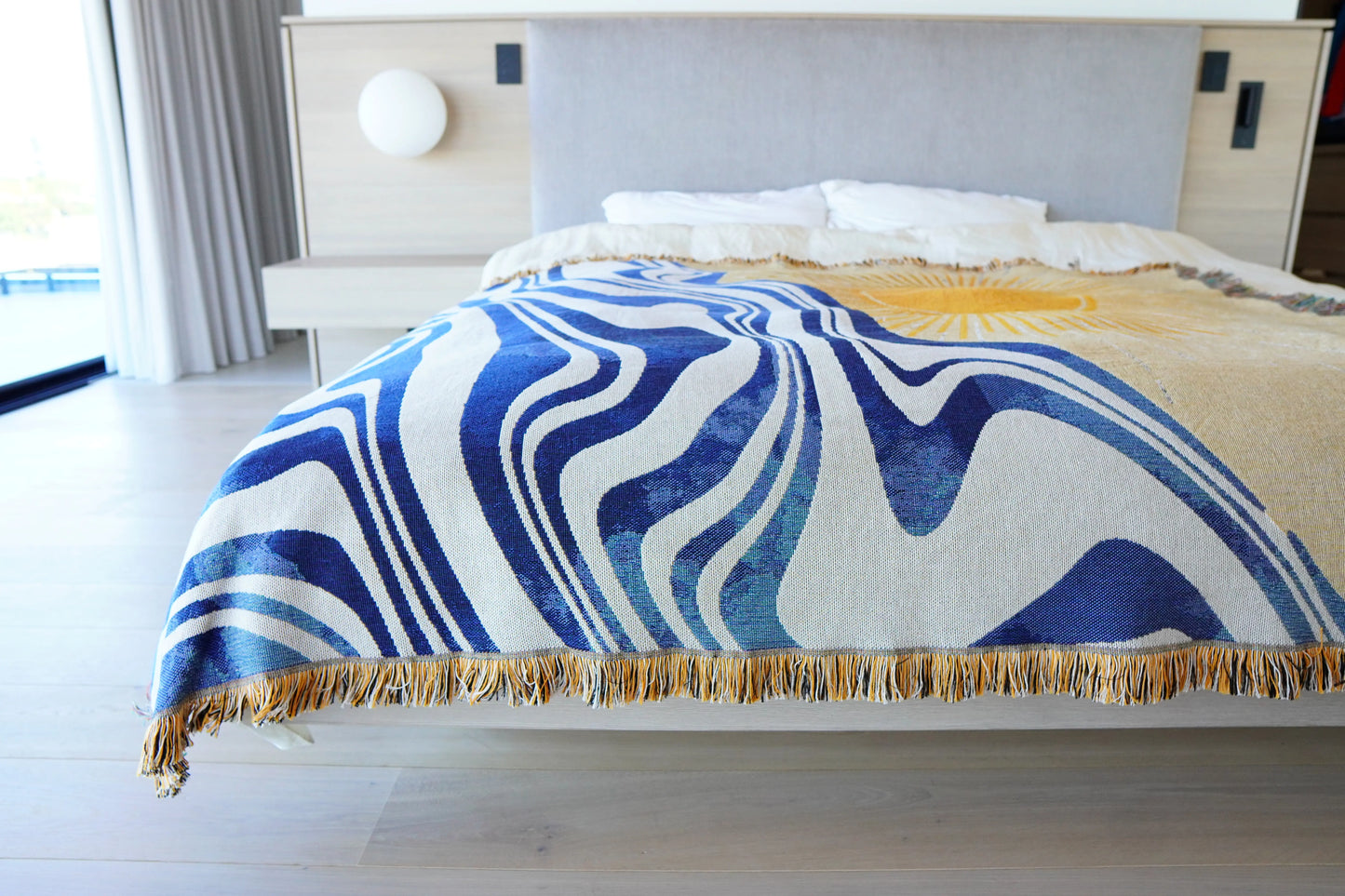 The Golden Drift Woven Blanket